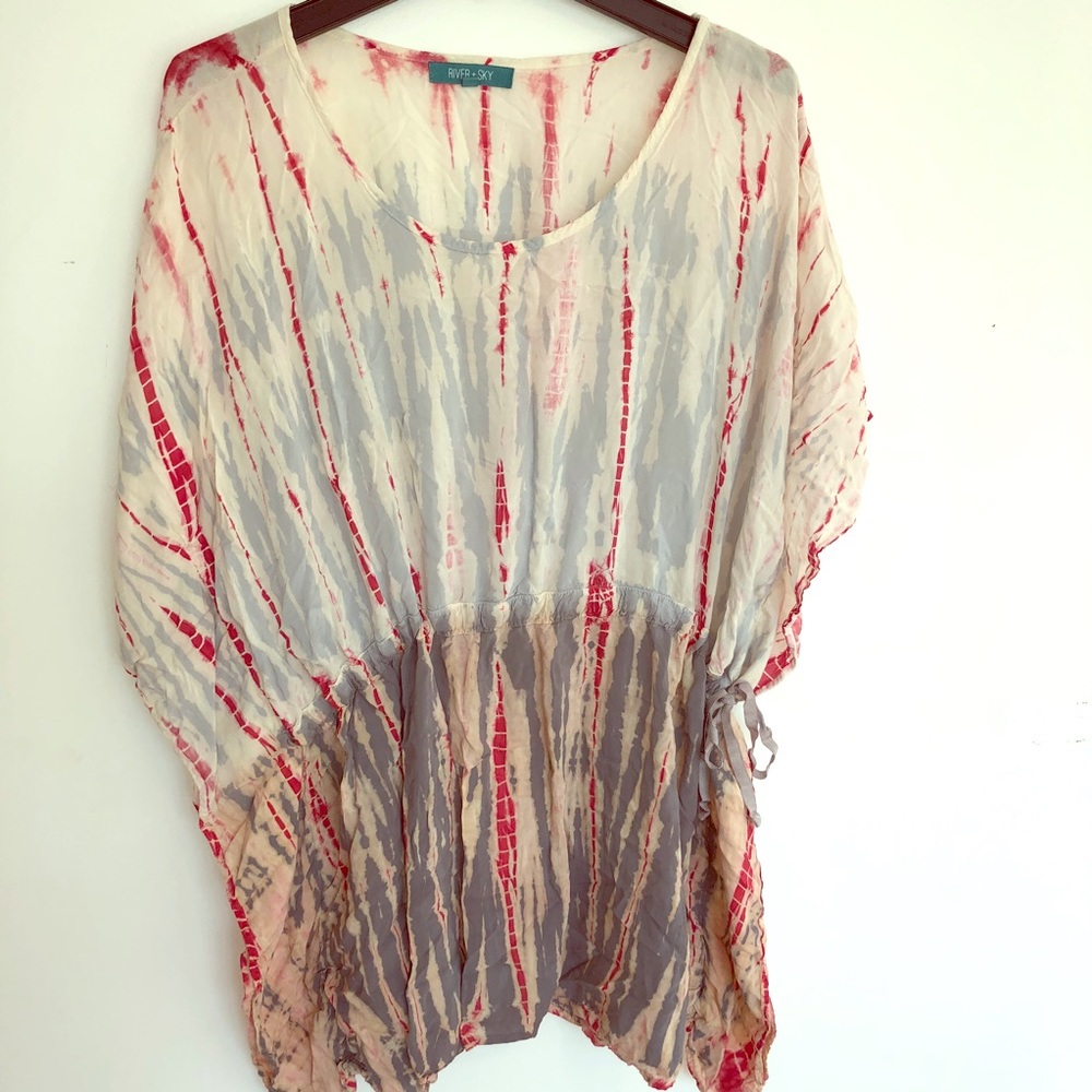 River + Sky 🌸 tie dye FUN and EUC tunic